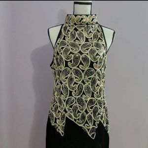 Women's Med Flapper style sequin dress / halloween